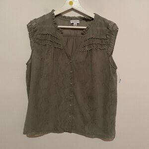 Current Air Light Sage green Sleeveless Blouse‎ size medium